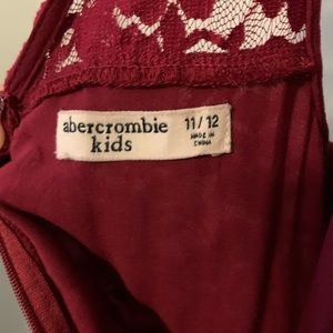Burgundy Abercrombie kids dress